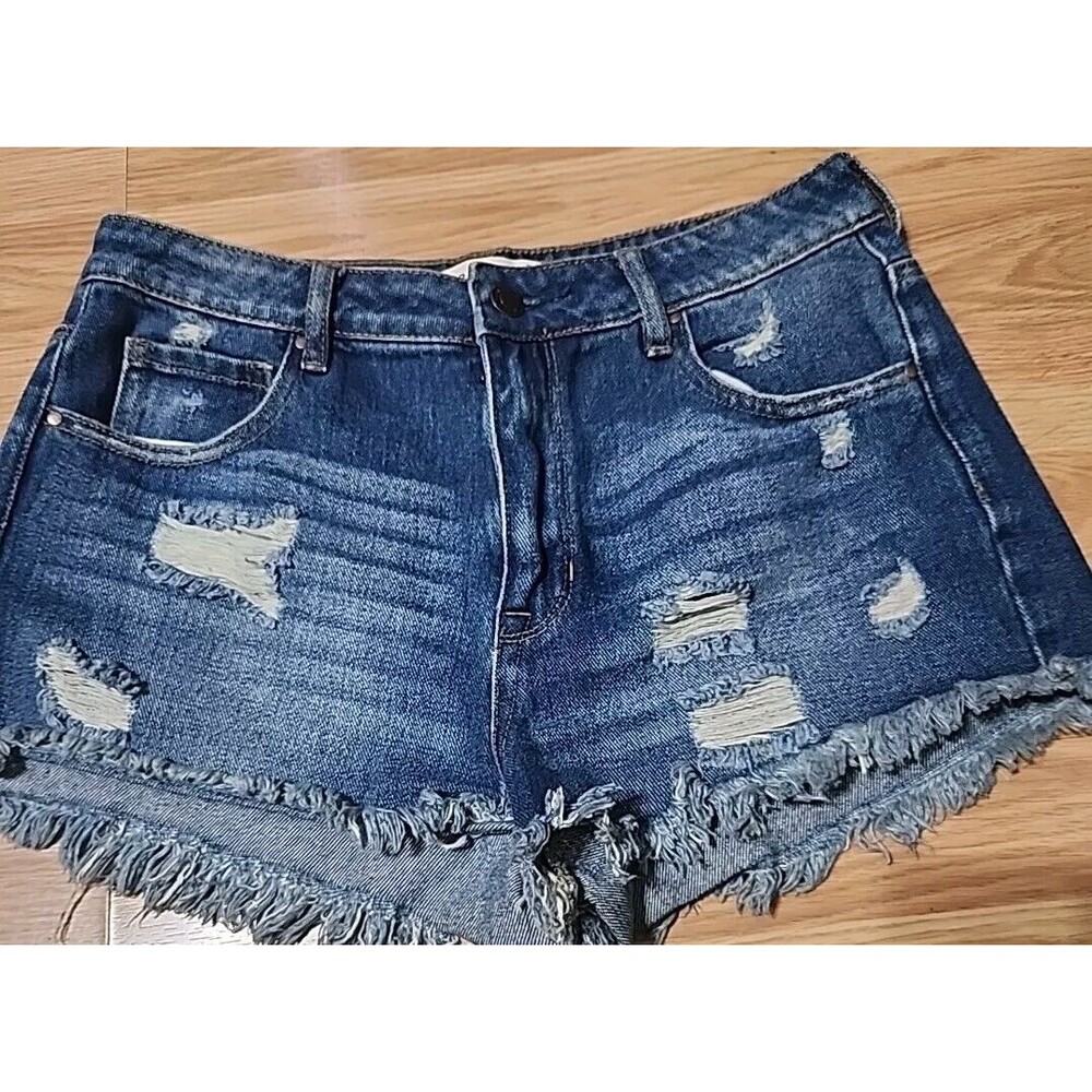 PacSun Shorts Womens 29  High Rise Festival Faded Ripped